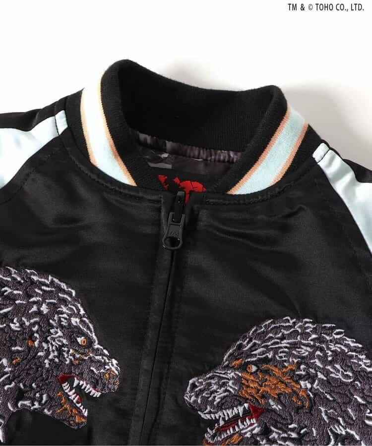 【哥斯拉】夜光刺繡可雙面穿夾克（兒童尺碼）