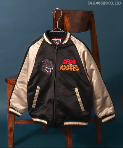 【哥斯拉】哥斯拉VS可雙面穿刺繡夾克（兒童尺碼）