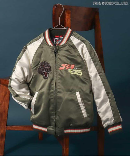 【哥斯拉】哥斯拉VS可雙面穿刺繡夾克（兒童尺碼）