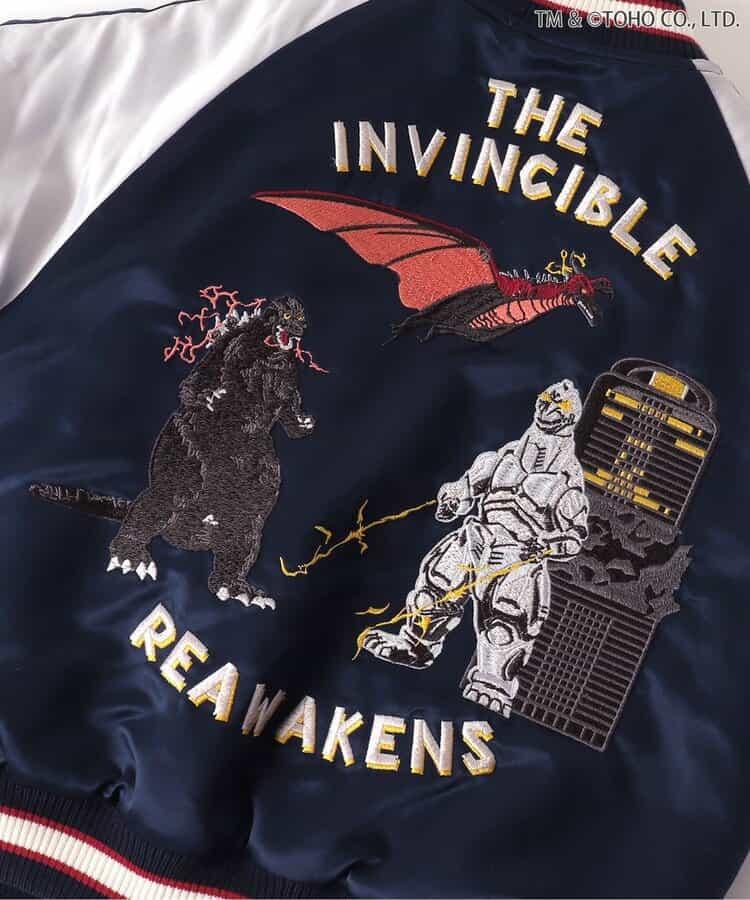 【哥斯拉】哥斯拉VS可雙面穿刺繡夾克（兒童尺碼）