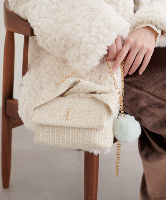 扭紋手柄迷你單肩包