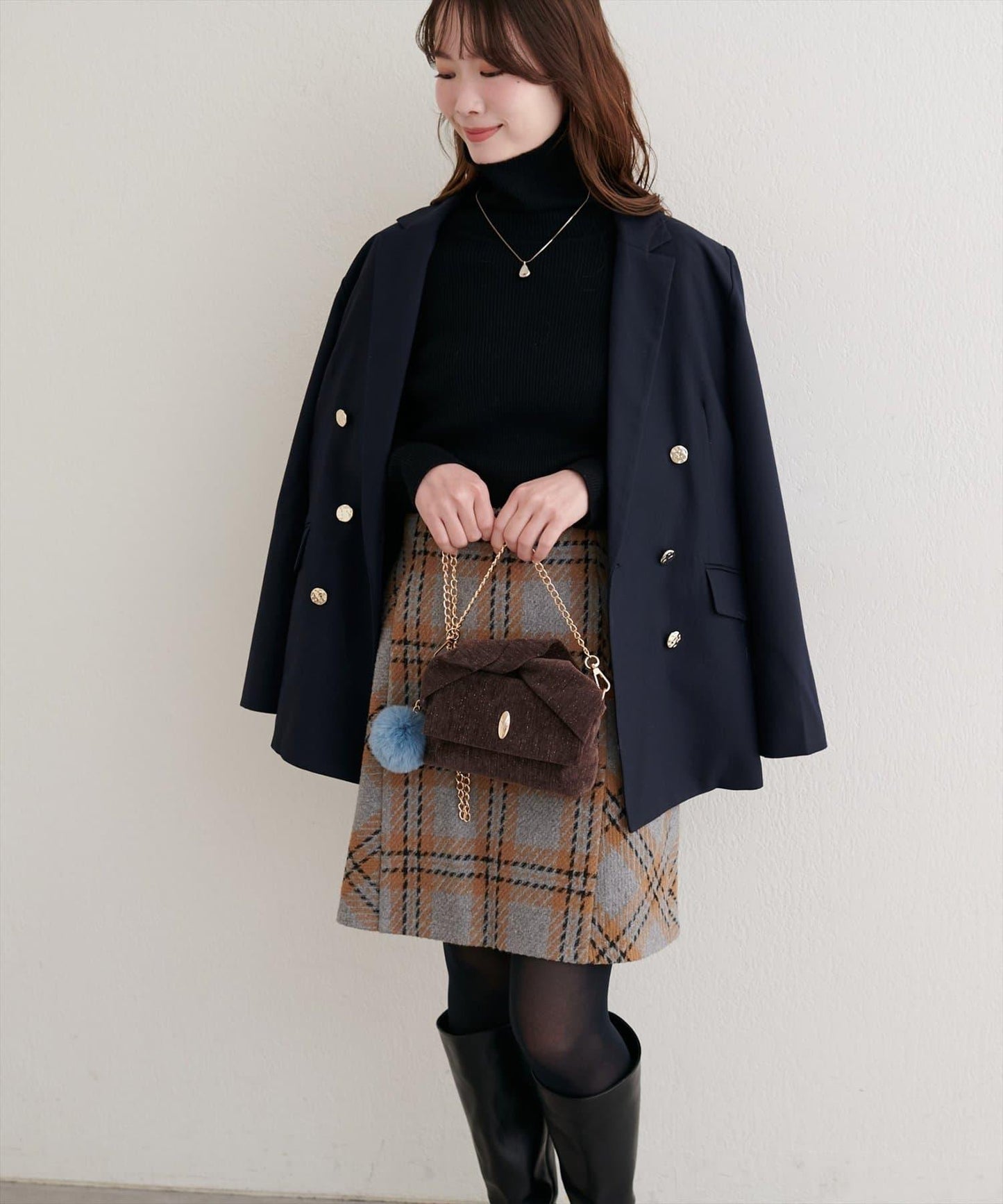 扭紋手柄迷你單肩包