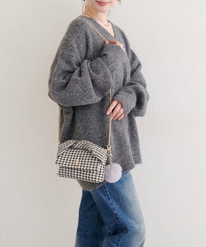 扭紋手柄迷你單肩包