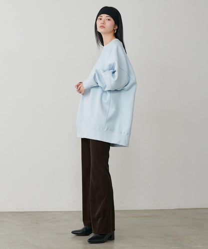 美腿修身柔軟天鵝絨長褲