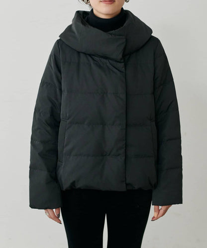 桃皮絨羽絨大衣