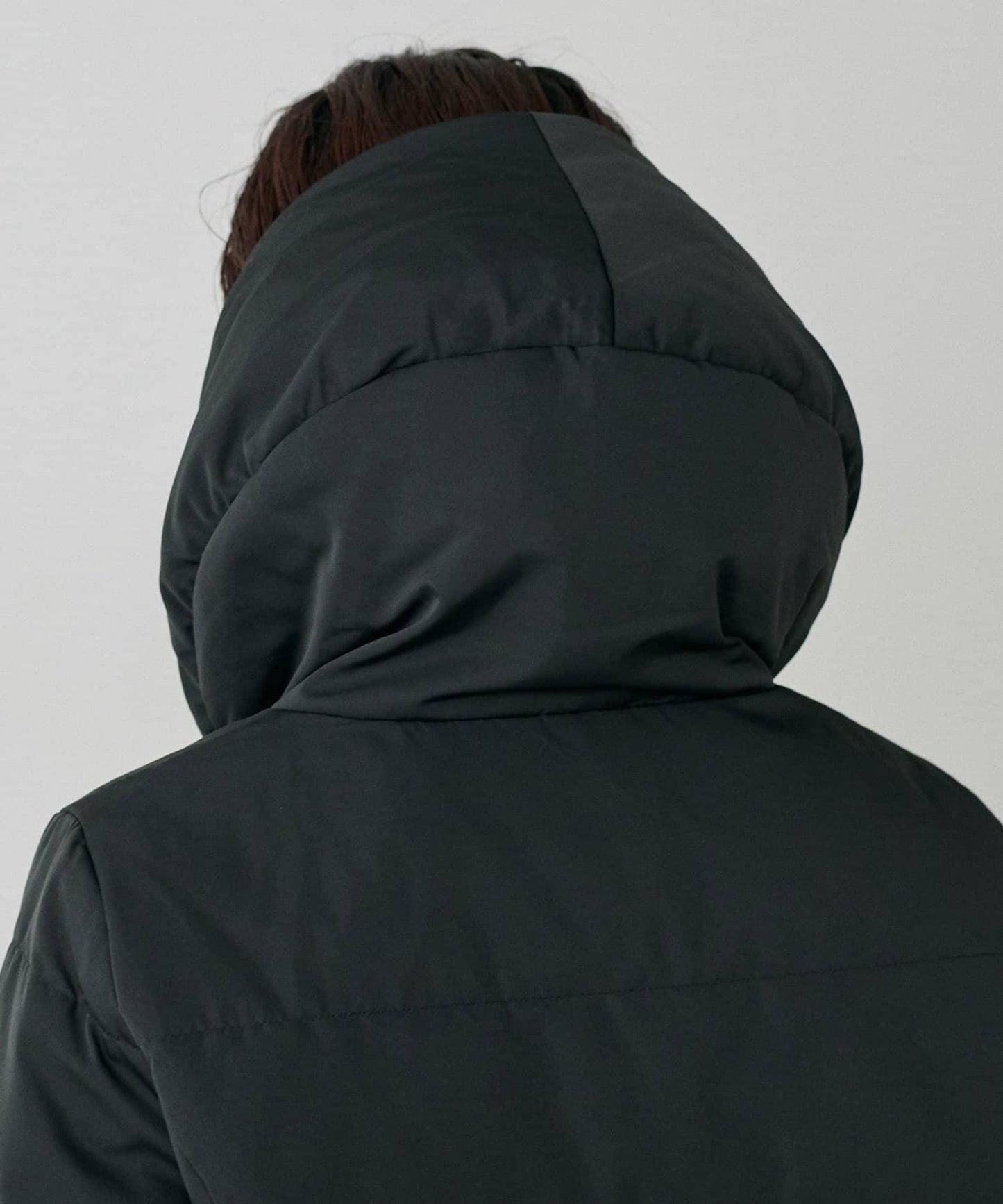 桃皮絨羽絨大衣