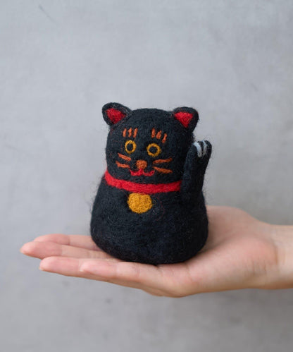 毛氈吉祥貓掛件