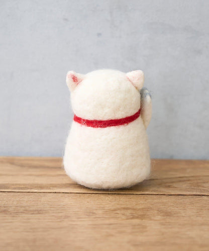 毛氈吉祥貓掛件