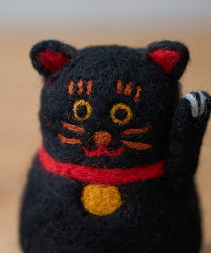 毛氈吉祥貓掛件