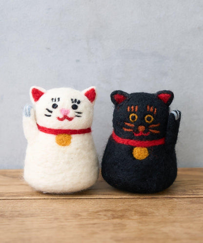 毛氈吉祥貓掛件