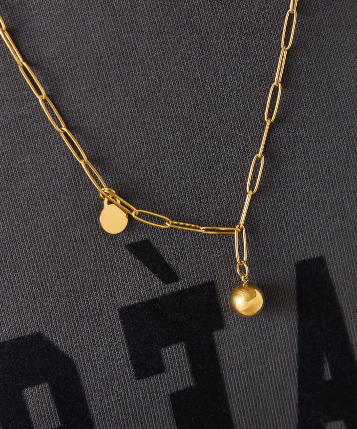 【PAPILLONNER/パピヨネ】不鏽鋼圓球項鍊