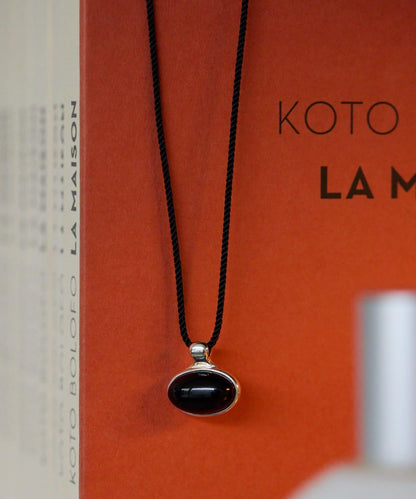 《インフルエンサーuchida企畫/スターリングシルバー》橢圓形寶石項鍊