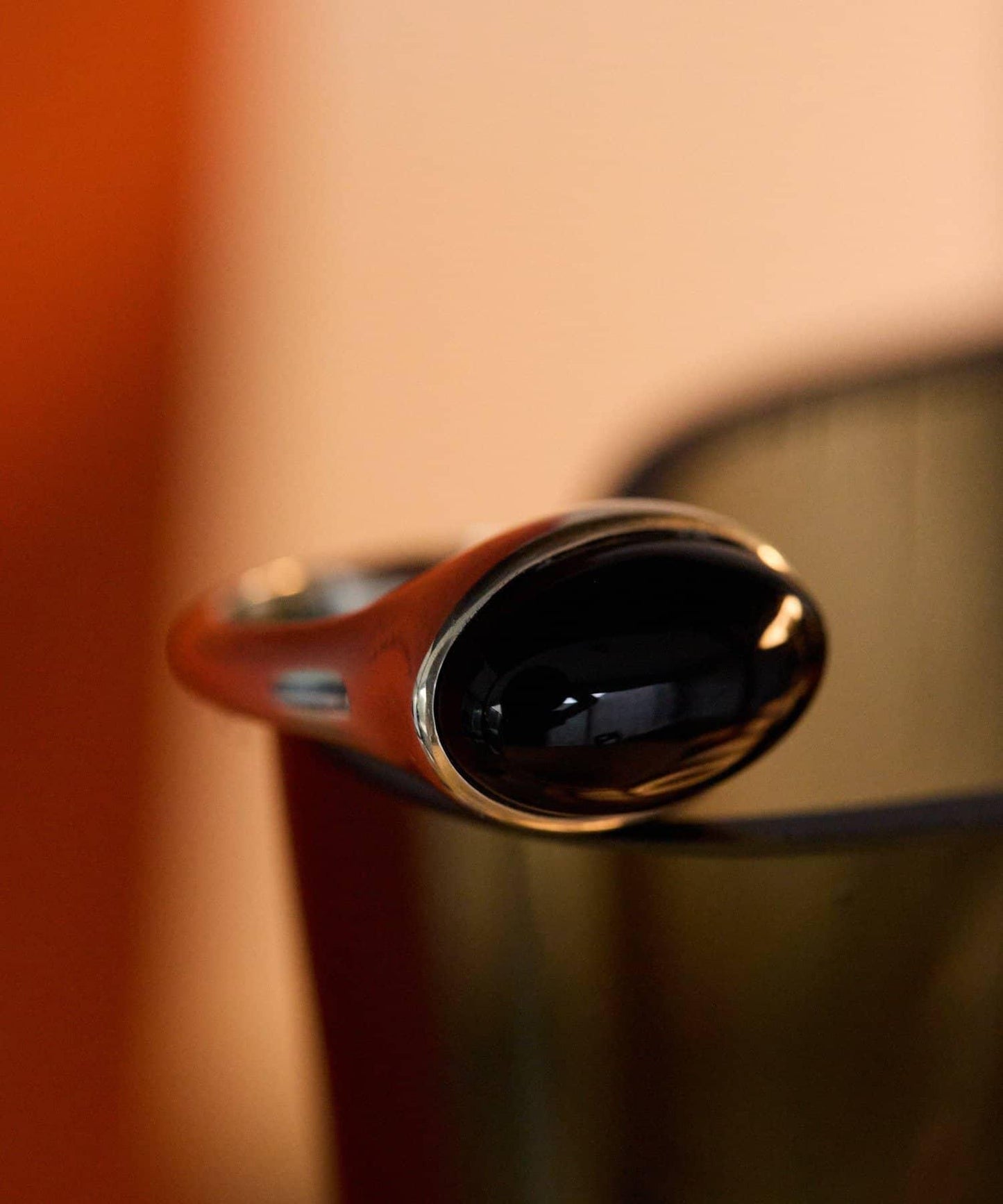 《インフルエンサーuchida企畫/スターリングシルバー》橢圓形寶石純銀戒指