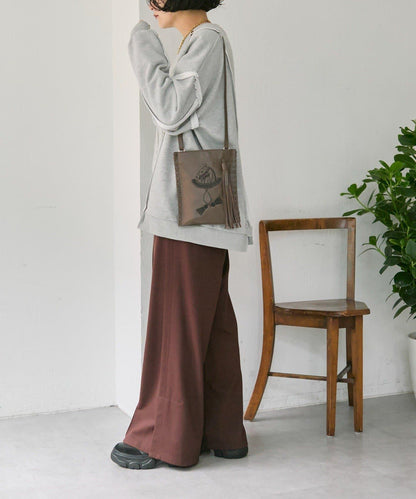 sampo×ear馬蹄形流蘇單肩包《本革/輕量150g》