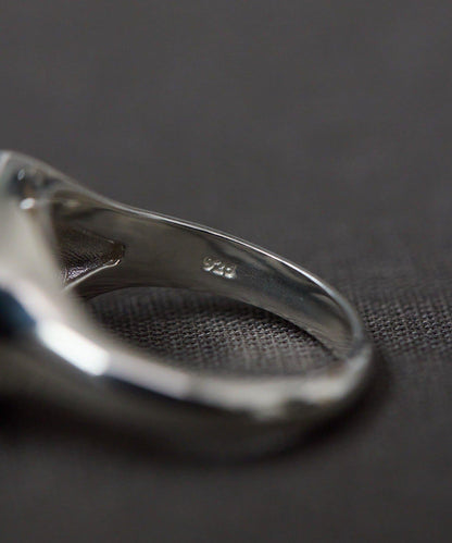 《インフルエンサーuchida企畫/スターリングシルバー》橢圓形寶石純銀戒指