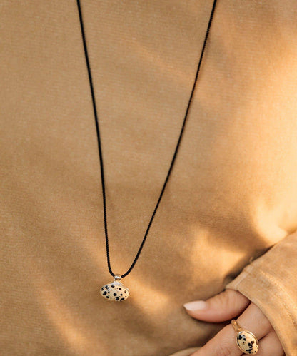 《インフルエンサーuchida企畫/スターリングシルバー》橢圓形寶石項鍊