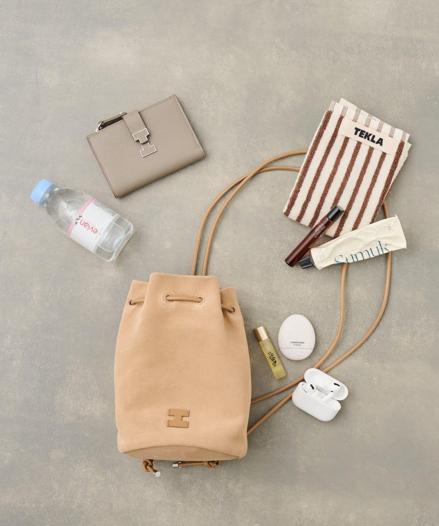 【coming soon】LIDO 抽繩短裙 麂皮