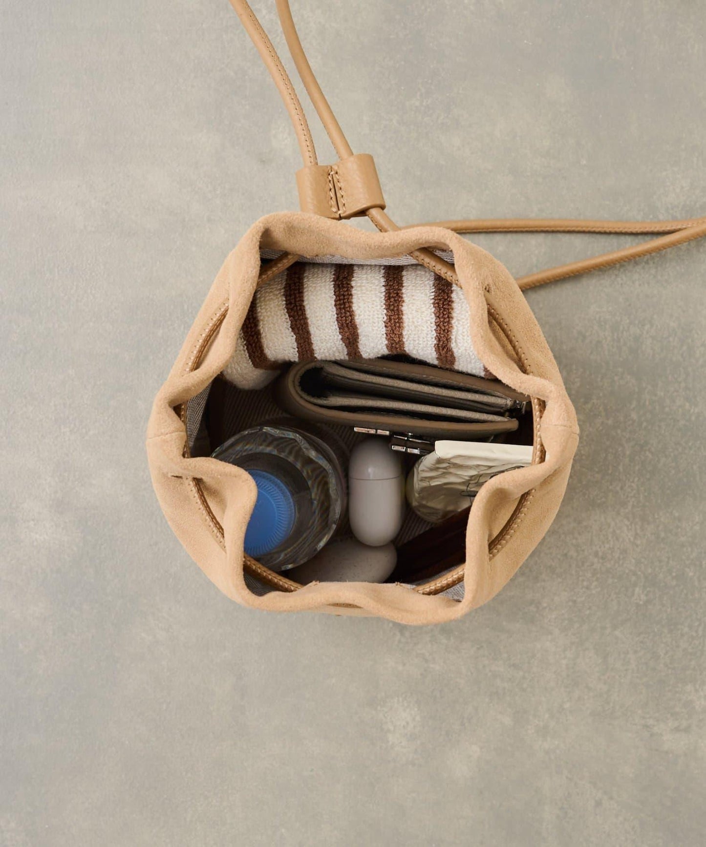 【coming soon】LIDO 抽繩短裙 麂皮