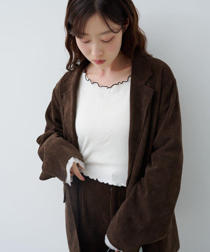 燈芯絨內襯夾克