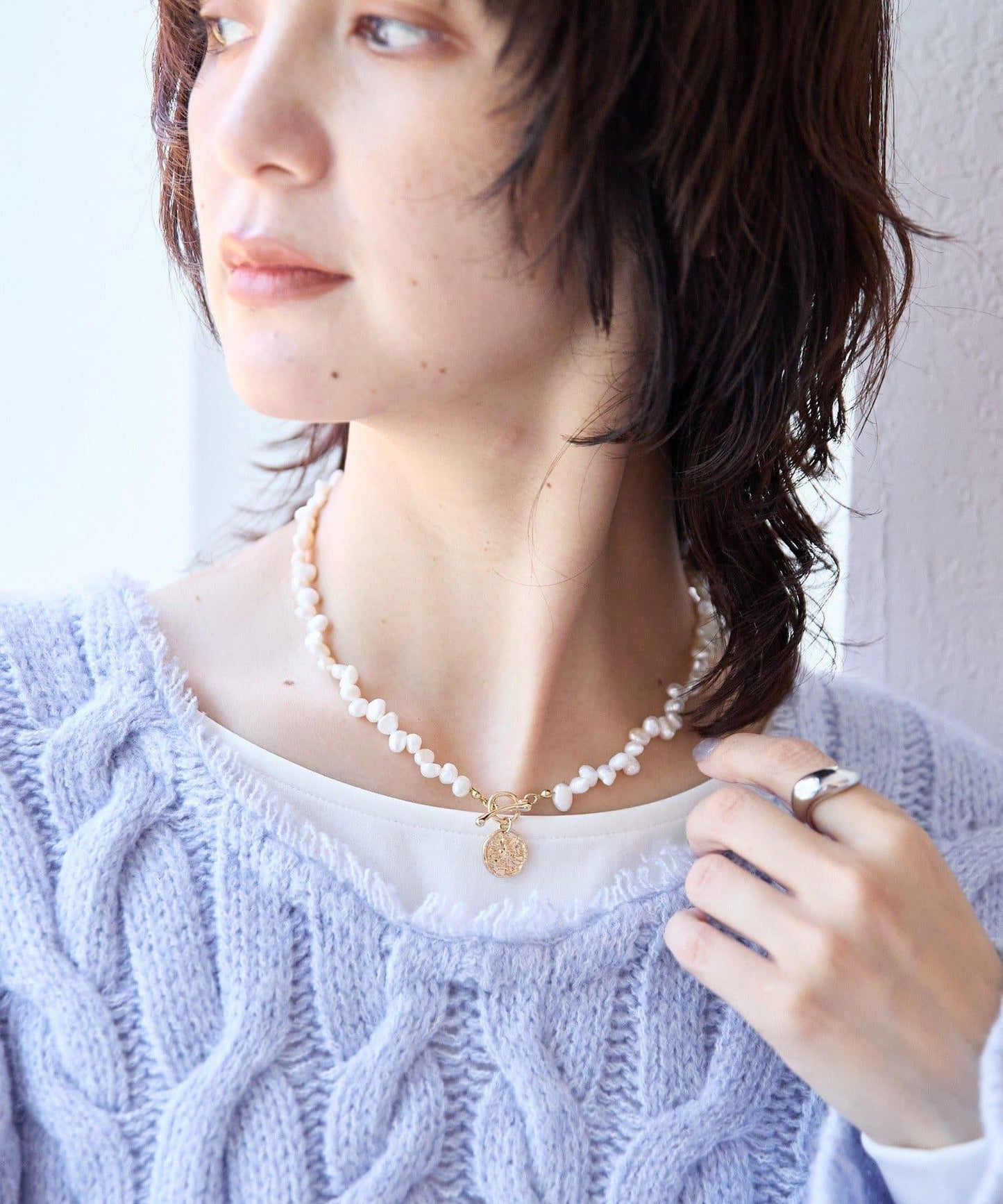 【華麗印象】帶吊牌珍珠短項鍊