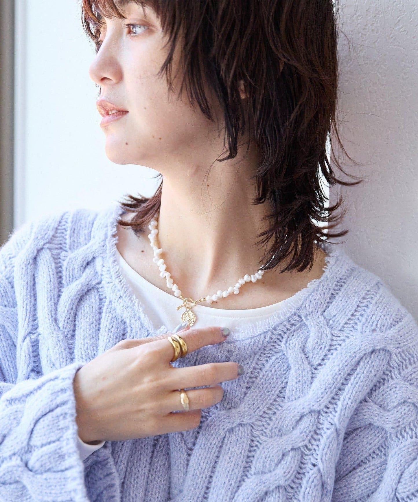 【華麗印象】帶吊牌珍珠短項鍊