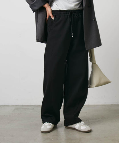 內刷毛抓絨拼接休閒褲