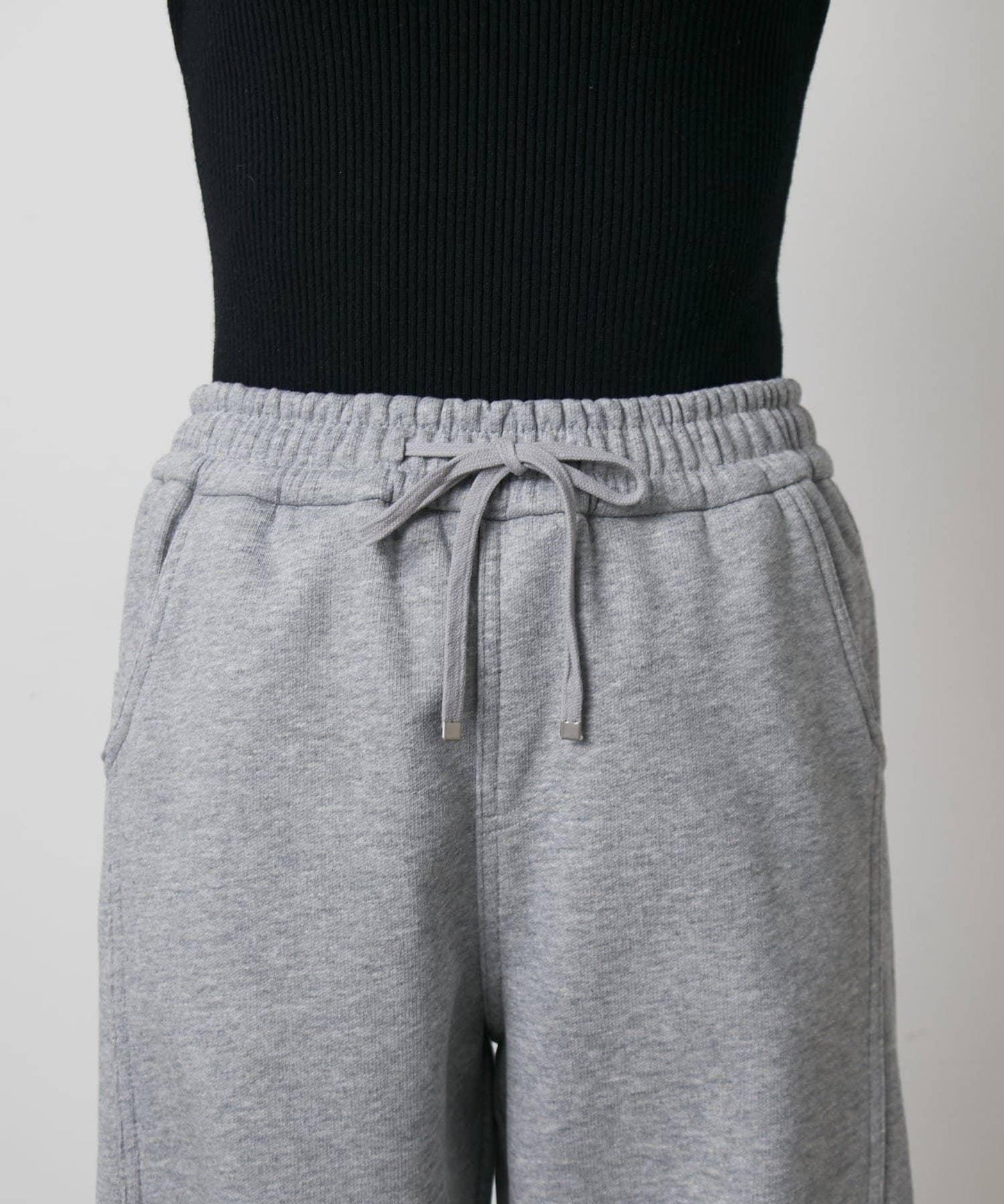 內刷毛抓絨拼接休閒褲