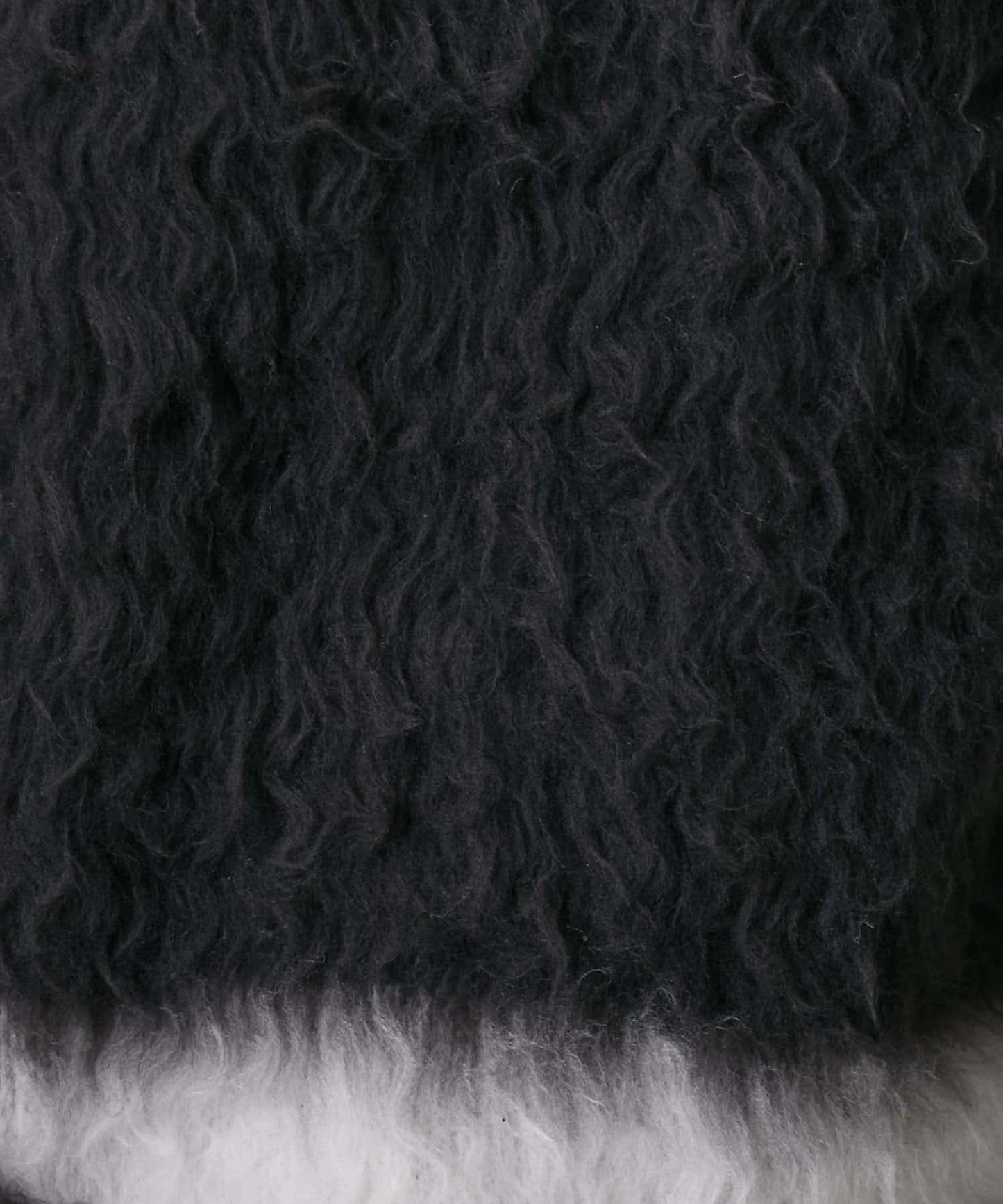 前後兩穿拼色長毛絨套頭衫