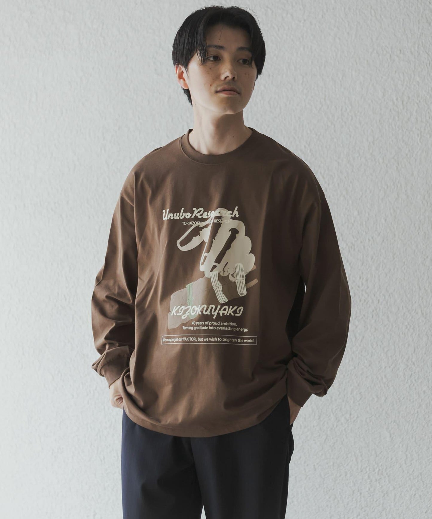 鳥貴族×UR UnuboResearch 長袖T恤 B