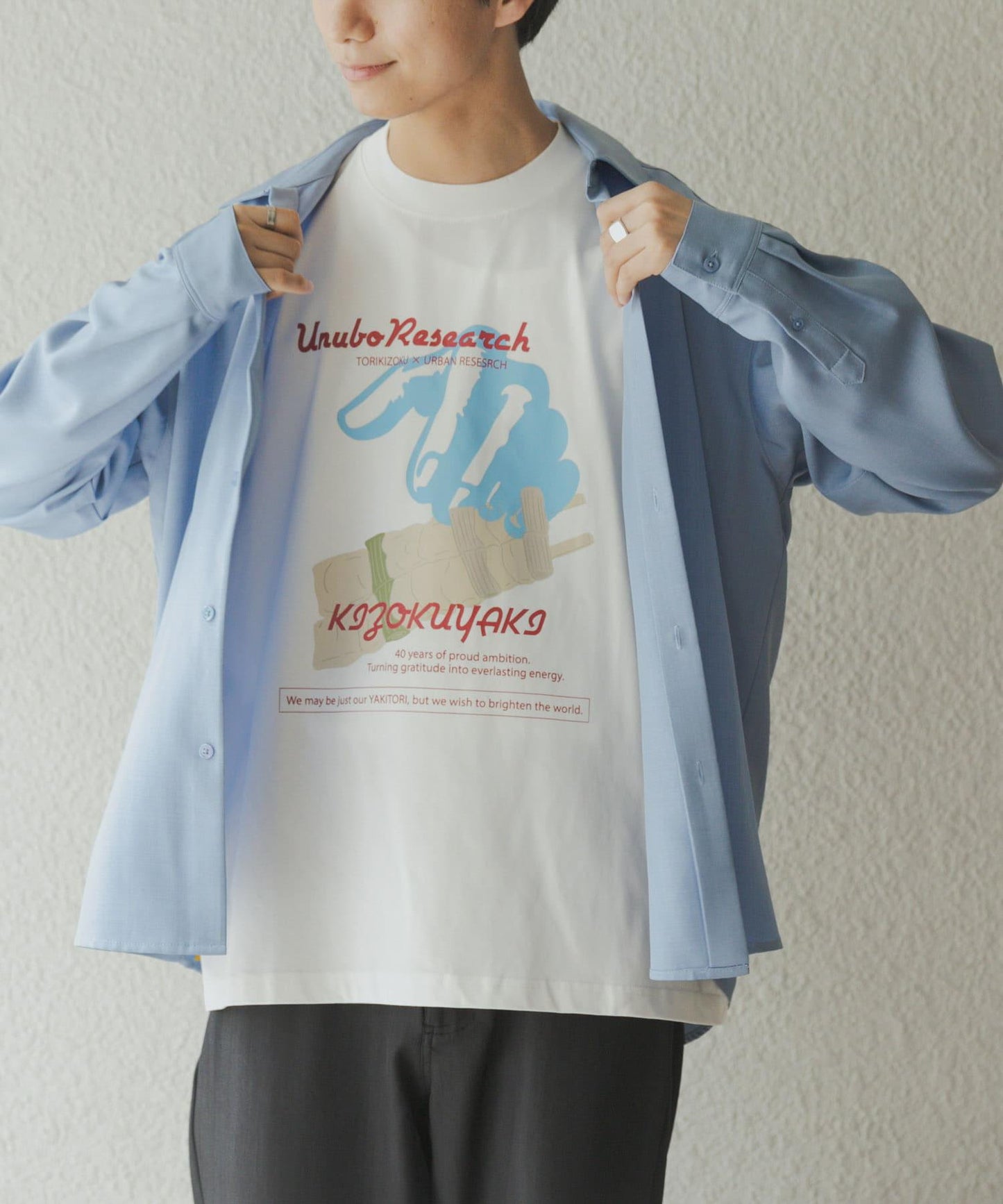 鳥貴族×UR UnuboResearch 短袖T恤 B