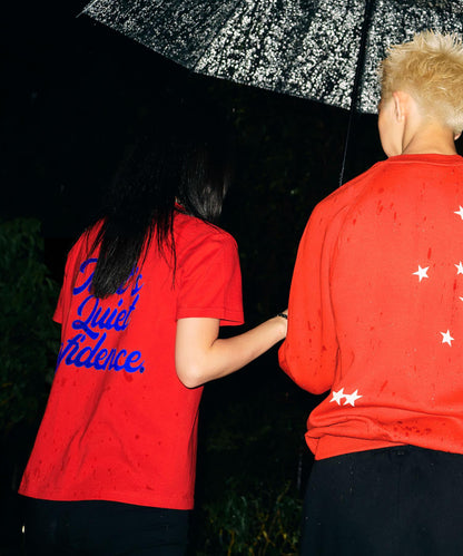 Teya絨面字母T恤