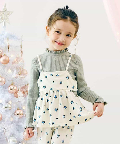 天鵝絨側開式吊帶上衣