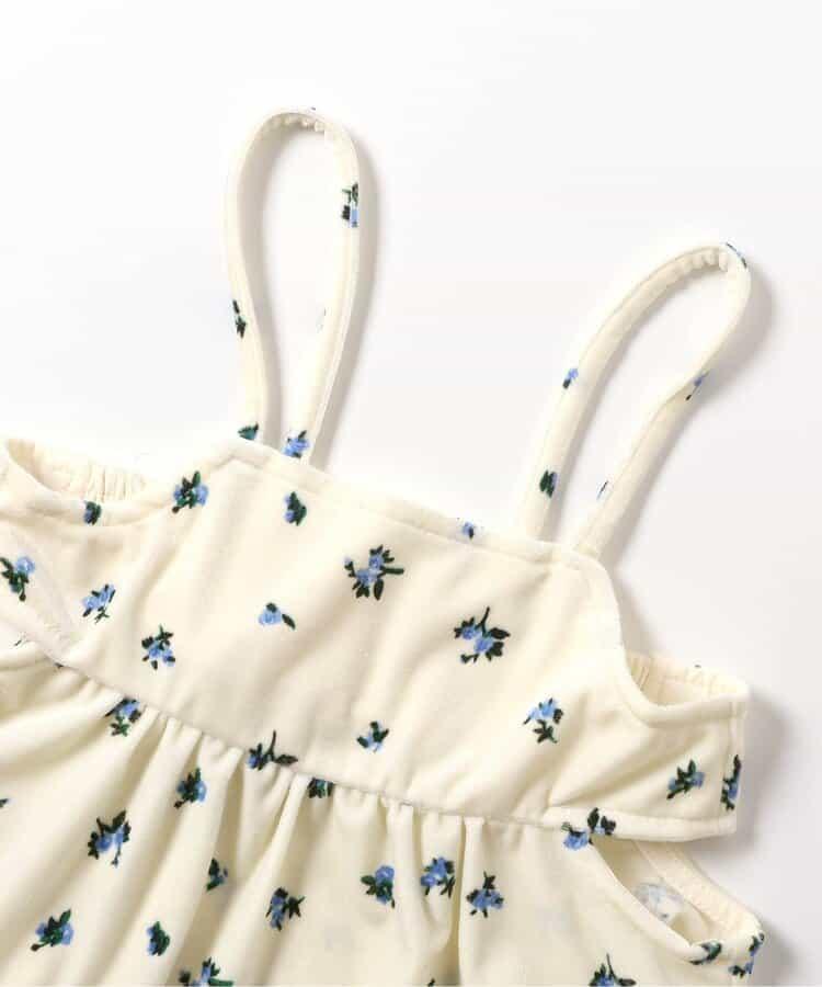 天鵝絨側開式吊帶上衣