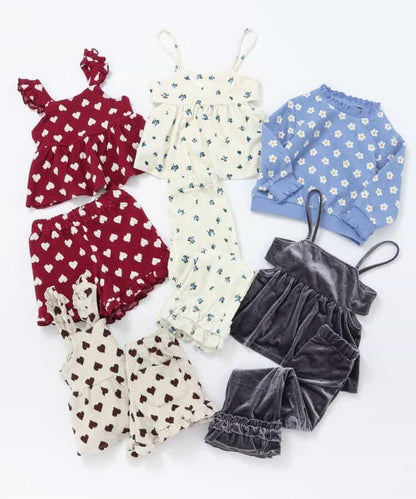 天鵝絨側開式吊帶上衣