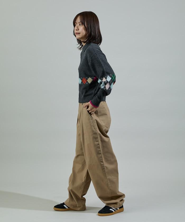 保暖繫帶休閒褲