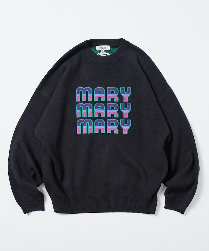マリマリマリー×PUBLUX MARYロゴジャガードニット【限定展開】 馬裡馬裡瑪麗×PUBLUX MARY標誌提花針織衫