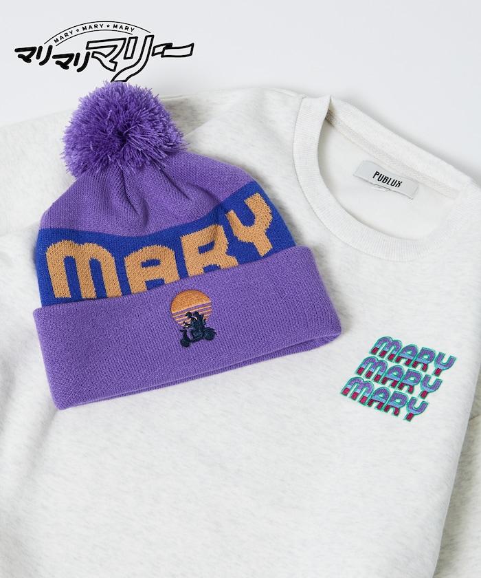 マリマリマリー×PUBLUX END CREDITししゅうビーニー【限定展開】 馬裡馬裡瑪麗×PUBLUX END CREDIT刺繡針織帽