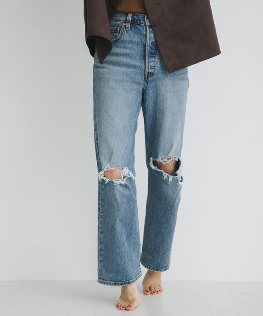 Levi’s 高腰直筒九分牛仔褲