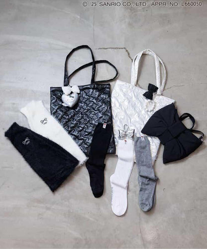 大蝴蝶結單肩包