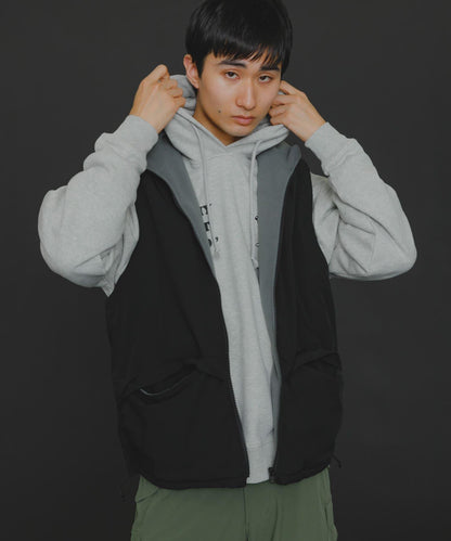 『販売』『男女同款』Uiscel 抓絨內襯拉鍊寬鬆馬甲