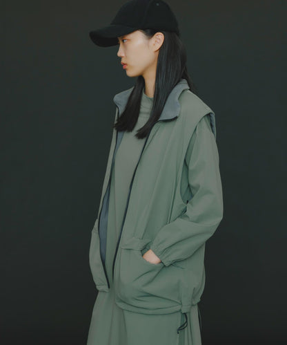 『販売』『男女同款』Uiscel 抓絨內襯拉鍊寬鬆馬甲