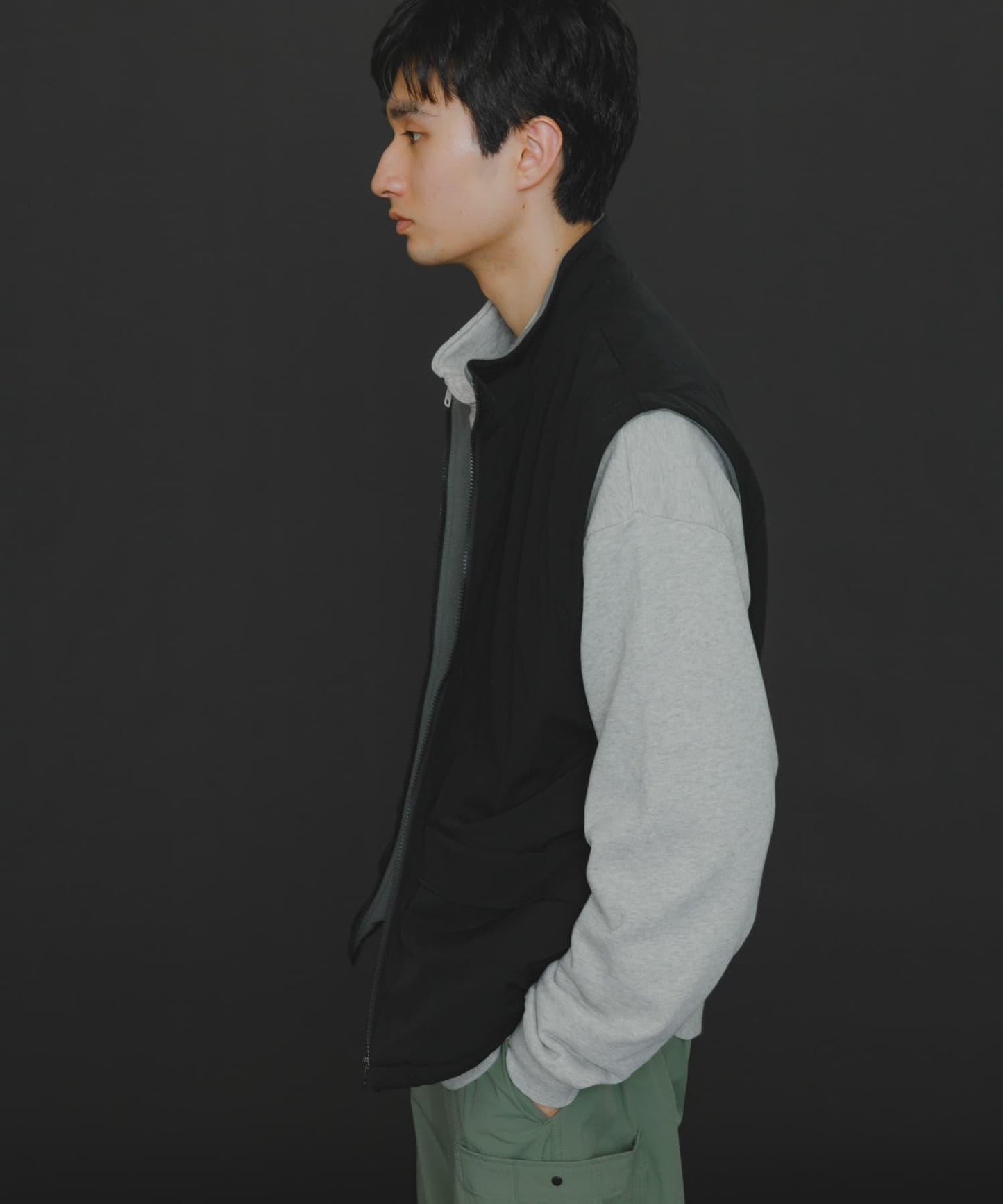 『販売』『男女同款』Uiscel 抓絨內襯拉鍊寬鬆馬甲