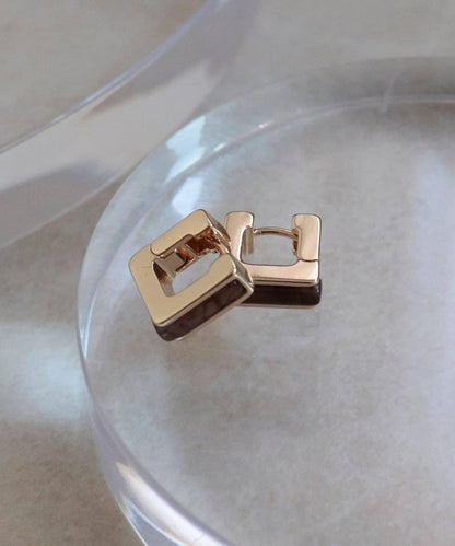 方形一鍵式耳環