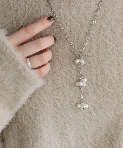 珍珠Y字鏈條項鍊