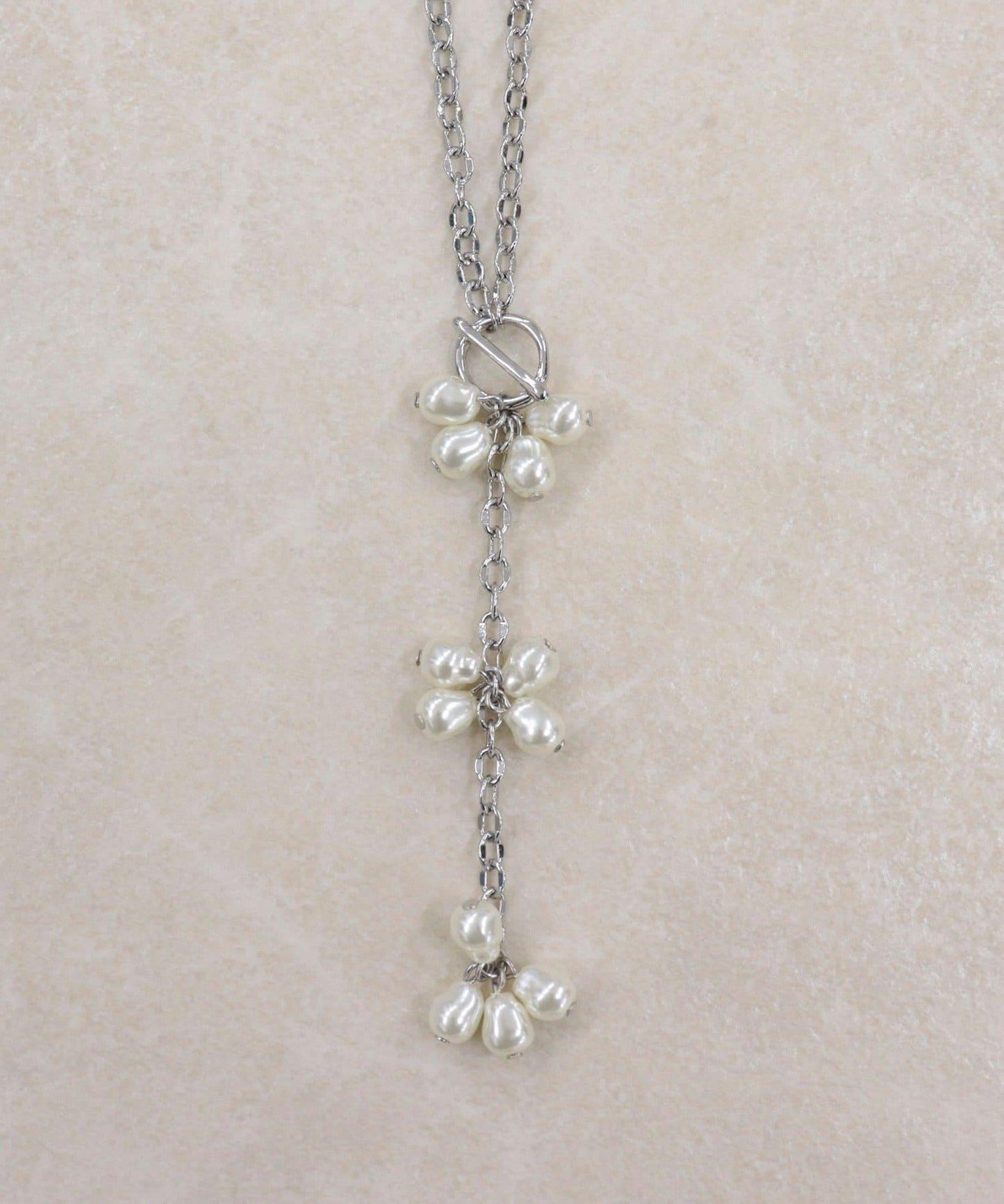 珍珠Y字鏈條項鍊