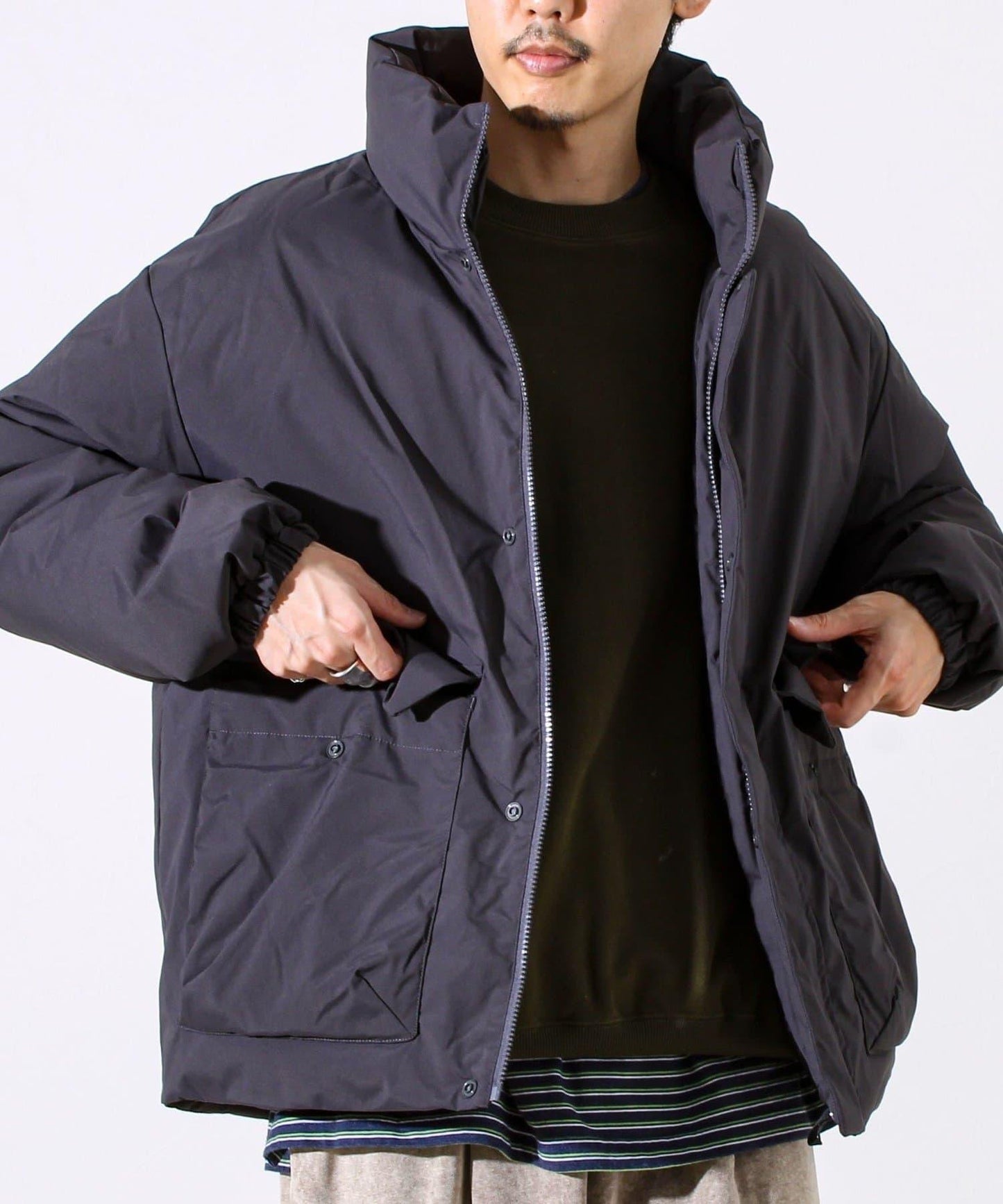 高性價比保暖中棉立領夾克