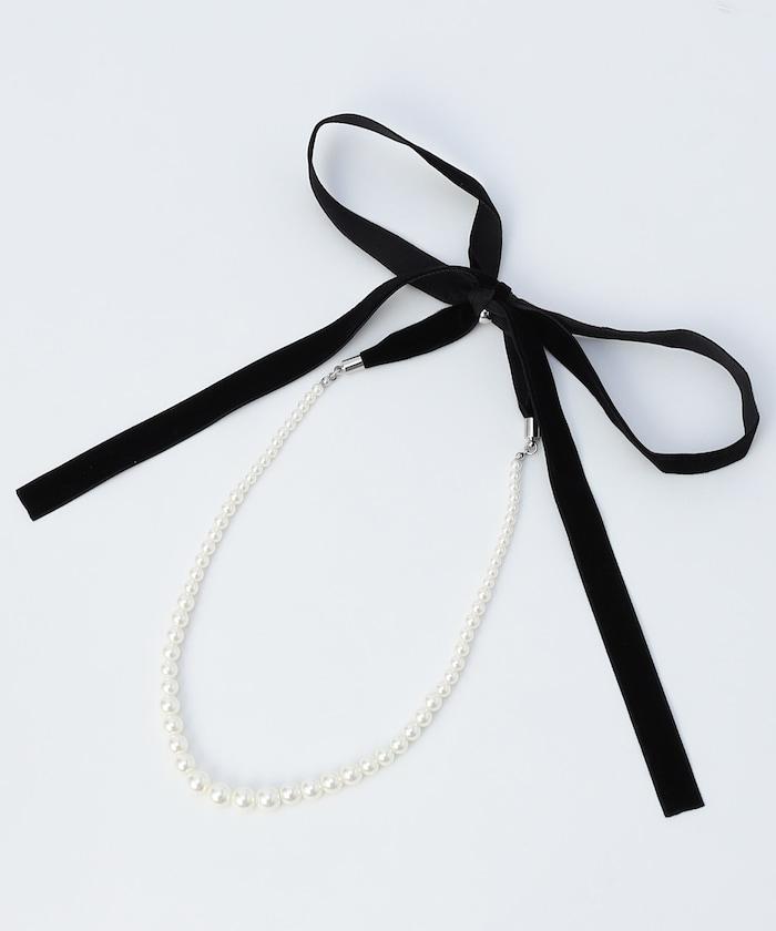 珍珠蝴蝶結項鍊