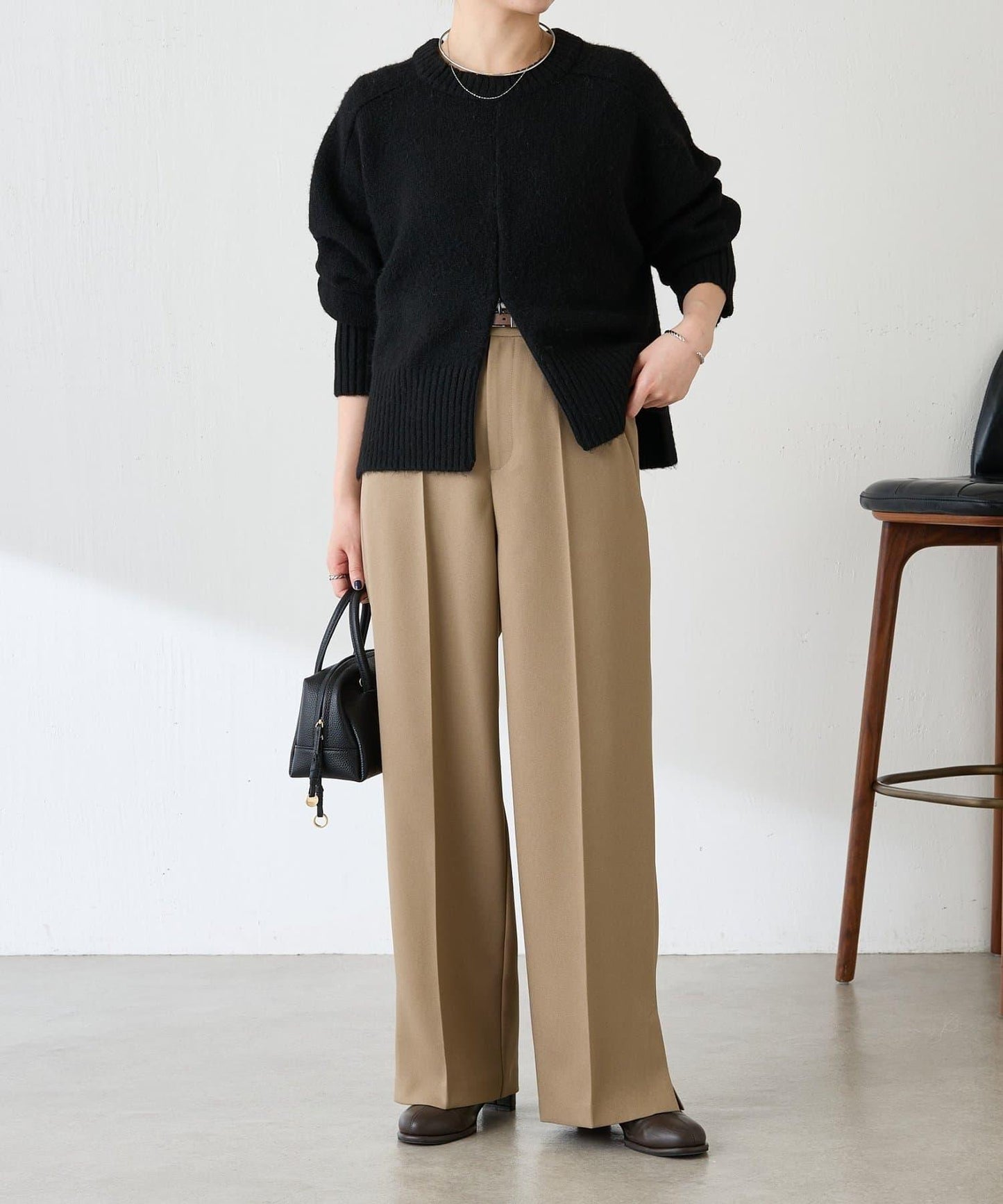 【人氣系列/2尺碼可選】羊毛感直筒褲/禮服