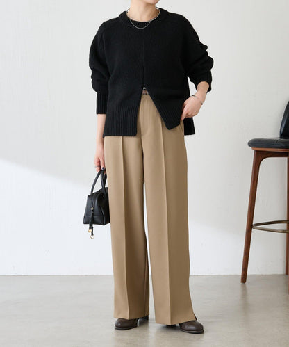 【人氣系列/2尺碼可選】羊毛感直筒褲/禮服