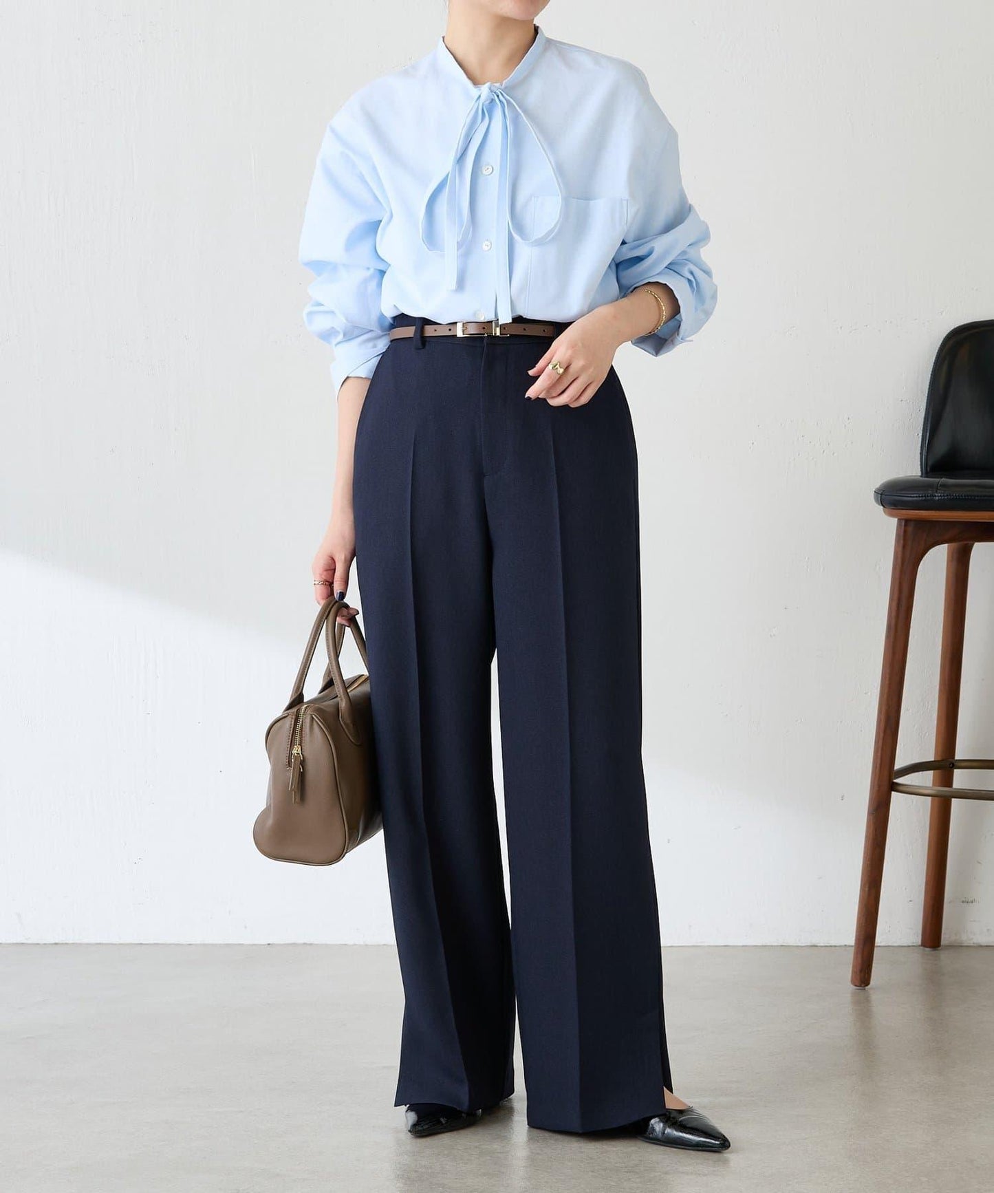 【人氣系列/2尺碼可選】羊毛感直筒褲/禮服